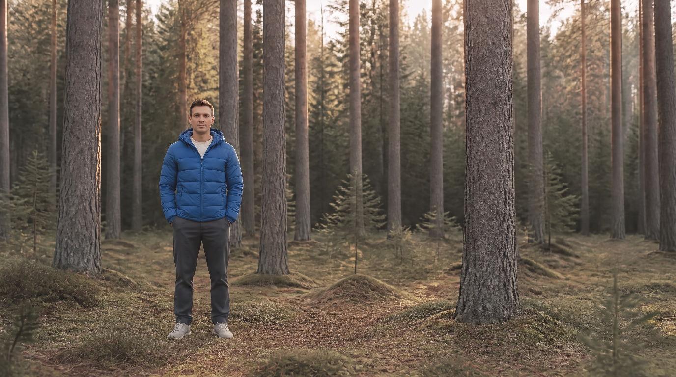 Puffer jacket, landscape size