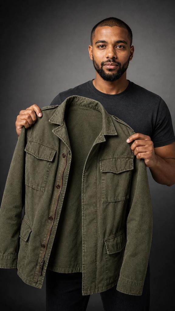 Variation: presenting the jacket