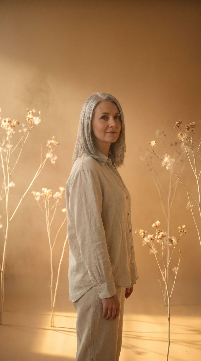 Scene: Amber haze and dry branches
