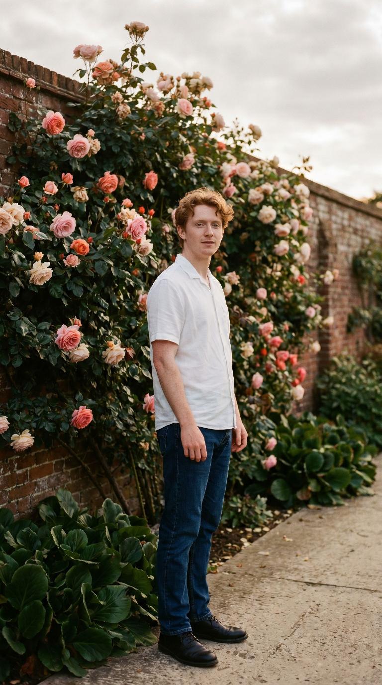 Scene: Climbing rose wall